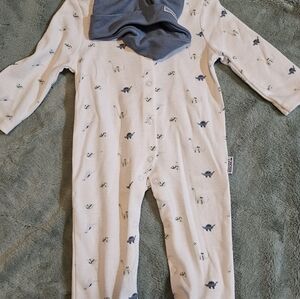 Blue and White Kids One Piece by Badgley Mischka